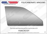 PORSCHE - 924 - Lexan Polycarbonate right front door window