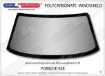 PORSCHE 928 - Hardcoated Lexan Polycarbonate front windscreen