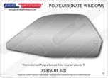 PORSCHE - 928 - Lexan Polycarbonate left front door window