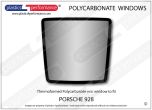 PORSCHE - 928 - Lexan Polycarbonate rear screen