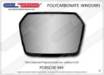 PORSCHE 944 - Lexan Polycarbonate rear screen