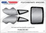 PORSCHE 992 - Lexan Polycarbonate window kit