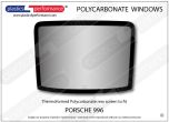 PORSCHE - 996 - Lexan Polycarbonate rear screen