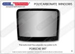 PORSCHE 997 - Lexan Polycarbonate rear screen