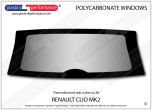 RENAULT - Clio Mk2 - Lexan Polycarbonate rear screen