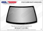 RENAULT - Clio Mk2 - Hardcoated Lexan polycarbonate front windscreen