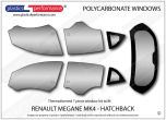 RENAULT - Megane MK4 - Makrolon Polycarbonate window kit