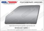 Rover - SD1 (Series 1) - Lexan Polycarbonate left front door window