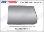 Rover - SD1 (Series 2) - Lexan Polycarbonate left rear door window