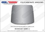 Rover - SD1 (Series 2) - Lexan Polycarbonate rear screen