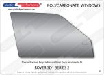 Rover - SD1 (Series 2) - Lexan Polycarbonate right front door window