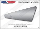 Rover - SD1 (Series 2) - Lexan Polycarbonate right rear quarter window
