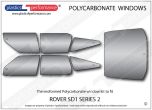 ROVER SD1 Series 2 - Lexan Polycarbonate window kit