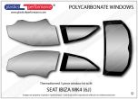 SEAT Ibiza MK4 6J - Lexan Polycarbonate window kit