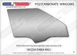 SKODA Fabia MK2 - Lexan Polycarbonate right front door window