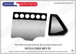 SKODA - Fabia R5 (MK3) - Lexan Polycarbonate left rear door window