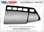 SKODA Fabia RS Rally2 - Lexan Polycarbonate left rear door window