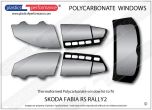 SKODA Fabia RS Rally2 - Lexan Polycarbonate window kit