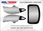 SUBARU - BRZ 2nd Generation - Lexan Polycarbonate 5 piece window kit
