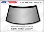 SUBARU - Impreza GC8 Sedan - Lexan Polycarbonate rear screen