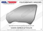SUBARU - Impreza GF Wagon - Lexan Polycarbonate left front door window