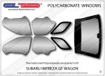 SUBARU - Impreza GF Wagon - Lexan Polycarbonate window kit