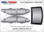 SUBARU Impreza WRX VB Sedan - Lexan Polycarbonate window kit