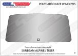 SUNBEAM - Alpine / Tiger Hardtop - Lexan Polycarbonate rear screen
