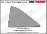 SUNBEAM - Alpine / Tiger Hardtop - Lexan Polycarbonate left rear quarter window