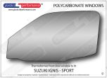 SUZUKI - Swift MK3 - IGNIS - Lexan left hand front door window