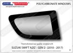 SUZUKI - Swift MK2 AZG - Lexan Polycarbonate right rear quarter window