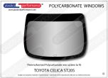 TOYOTA - Celica ST205 - Lexan Polycarbonate rear screen