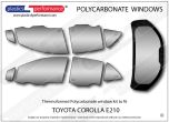 TOYOTA - Corolla E210 - Lexan Polycarbonate window kit