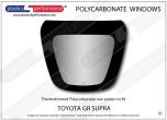 TOYOTA - Supra MK5 - Lexan Polycarbonate rear screen