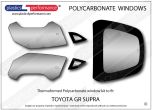 TOYOTA GR Supra A90 - Lexan Polycarbonate window kit