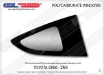 TOYOTA - GR86 ZN8) - Lexan Polycarbonate right rear quarter window