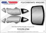 TOYOTA - GT86 - Lexan Polycarbonate window kit