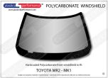 TOYOTA - MR2 MK1 - Hardcoated Lexan Polycarbonate front windshield