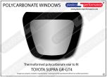 TOYOTA - Supra MK5 GR/ GT4 - Lexan Polycarbonate rear screen - DYXBB134002-01-A01