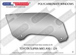 TOYOTA - Supra MK5 - Lexan Polycarbonate right front door window