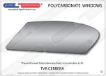 TVR Cerbera - Lexan Polycarbonate left front door window