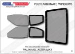 VAUXHALL - Astra E Mk2 - Lexan Polycarbonate window kit