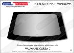 VAUXHALL Corsa C - Lexan Polycarbonate rear screen