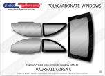 VAUXHALL - Corsa C - Lexan Polycarbonate window kit