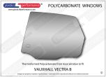 VAUXHALL Vectra B Hatchback - Lexan Polycarbonate left rear door window