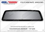 VOLKSWAGEN Amarok 1st Generation - Lexan Polycarbonate rear window