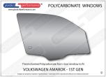 VOLKSWAGEN Amarok 1st Gen - Lexan Polycarbonate right front door window