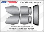 VOLKSWAGEN Amarok 1st Generation - Lexan Polycarbonate window kit