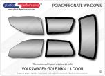 VOLKSWAGEN - Golf Mk4 - Lexan Polycarbonate window kit