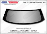 VOLKSWAGEN - Golf Mk5 - Lexan Polycarbonate rear screen
